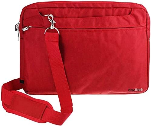 Bolsa de viagem resistente à água elegante da Navitech Red - Compatível com TCL NXTpaper 12 Pro 12.2 Tablet