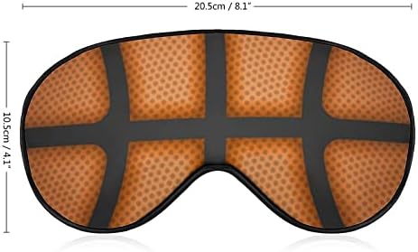 Máscara de fundo do sono de basquete máscara de olhos oculares portáteis com cinta ajustável para homens mulheres