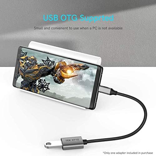 O adaptador TEK STYZ USB-C USB 3.0 funciona para LG V40/Q70/G8X FINO OTG TIPO C/PD Converter feminino USB 3.0.