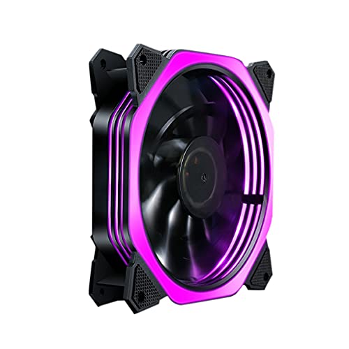 FZZDP 120mm CPU Cooler RGB Fan 12V Caso de computador Ventilador de resfriamento silencioso com ventilador de radiador