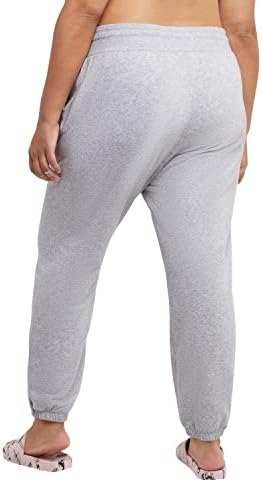 Champion feminino plus size campus calça de moletom, corredores franceses Terry, calça de moletom feminina, 29