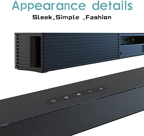 Zlxdp SoundBar TV Speaker Wired & Wireless Bluetooth Home Theater Surround Sound System Barbar com subwoofer Buit-in