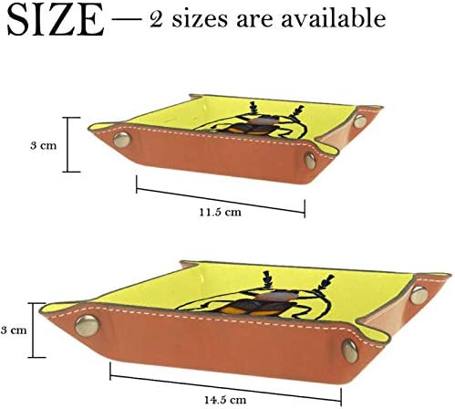 Lyetny Inset Storage Box Candy Sundries Bandejas Organizador de armazenamento de desktop conveniente para viagens, 16x16cm