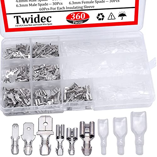 Twidec/Wire Crimping Parlegs 2.8/4,8/6,3 mm Spade 26-16 amg ferramentas de crimpagem e 1000pcs 2.8/4.8/6,3mm Splice rápido e fêmea