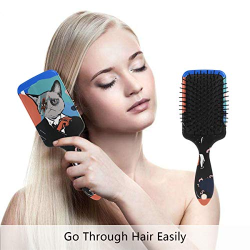 Vipsk Air Almofada escova de cabelo, grafite colorido de plástico, boa massagem adequada e escova de cabelo anti -estática para cabelos
