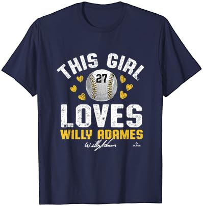 Esta garota ama Willy Adames Milwaukee MLBPA T-shirt