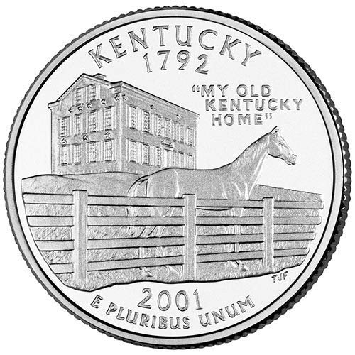 2001 P Bu Kentucky State Quarter Choice Uncirculou Us Mint