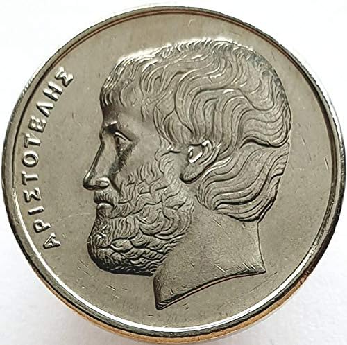 Aristóteles grego 5 Drachmas Coin 1982-1999