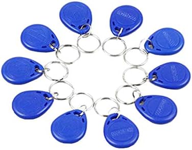 Blue 100pcs 125kHz CARTO DE ID DE PROXIMEIRA TK TK EM 4100 TAG RFID TAK TENHADA FOB TEKEN DE CANTECIMENTO DE KEYCHANCHA