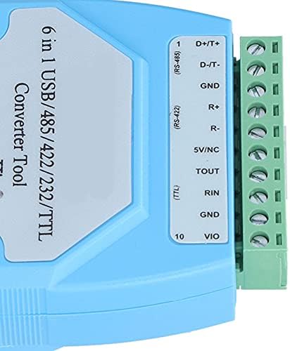 Módulo de porta serial, FT232 Adaptador de placa de conversor isolada CP2102 RS485/422 6 -IN - 1 TTL 1200BPS - 115,2kbps para Windows