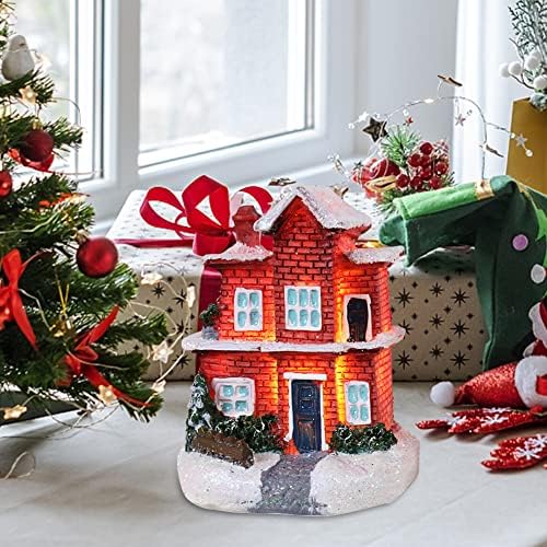 Shengao Building Building Light Festive Supplies Resina Microlandscape Scene Layout para a mesa da sala de estar em casa