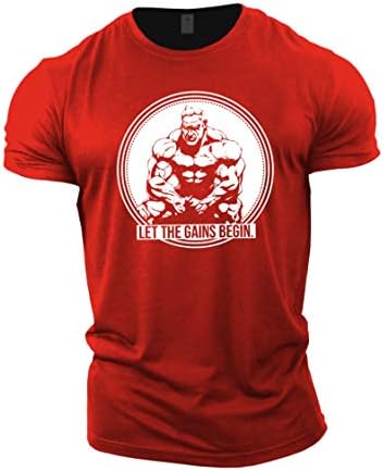 T -shirt de musculação de ginástica masculina - Jay Cutler deixou os ganhos começarem - Top de treinamento de academia