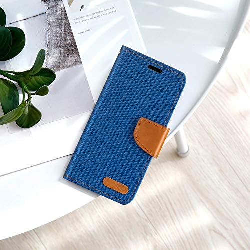 Shantime para Huawei Honor X7a 5G Case, Caixa de carteira de couro Oxford com capa de ímã de capa traseira de TPU suave