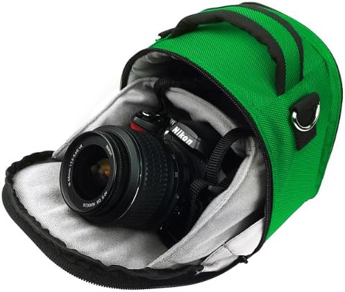 Vangoddy Laurel Forest Green Transporting Case Bag para câmeras da série Lumix da Panasonic