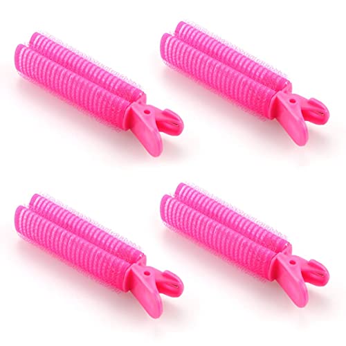 4 PCs Raiz de cabelo clipe fofo, rolos de cabelo de dupla camada para ferramentas de estilo DIY