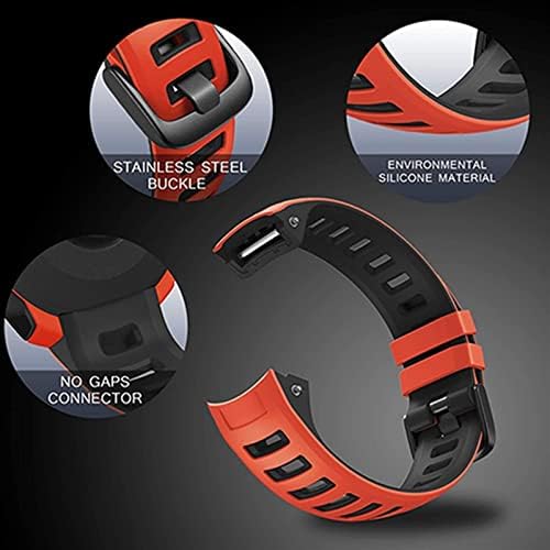 Maalya Silicone Watch Band Strap for Garmin Instinct Watch Substitui