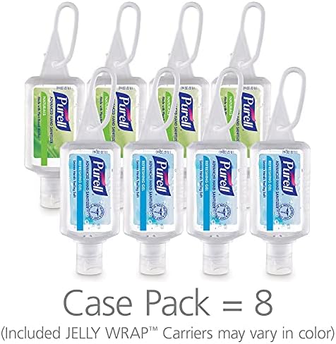 Purell Advanced Hand Sinitizer Variety Pack, Naturals and Refreshing Gel, 1 FL OZ Tamanho do deslocamento Flip-Cap Bottle com