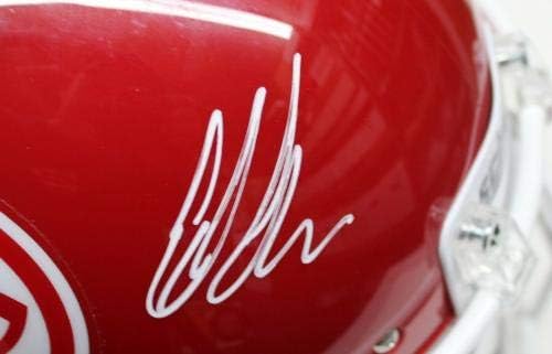 Ed Oliver assinou o capacete de tamanho completo autografado UH Houston Cougars Tristar 786580 - Capacetes da faculdade autografados