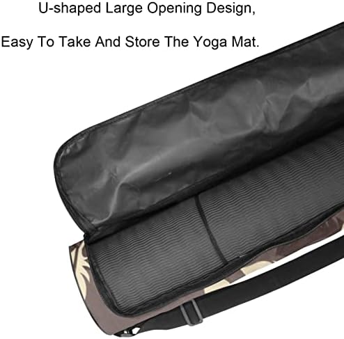 Laiyuhua Yoga Mat Bag, bolsa de ginástica de ioga com zíperas duplas para mulheres e homens - zíperes lisos, abertura grande