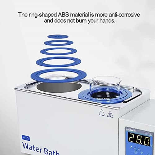 Banho de água de laboratório termostático digital Ansnal, 1/2/4/6/8hos aquecimento elétrico Termostático Bath Lab Bath, volume: 3L/6.5L/14L/22L/24L,