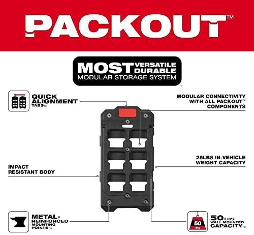 Gebury 48-22-8486 para Milwaukee Packout Compact Placa de montagem robusta