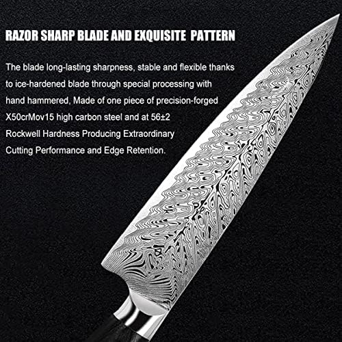 Airena Professional Chef Knife-Facas de cozinha de 8 polegadas, X50CR15MOV Alto carbono inoxidável, cozinhando facas