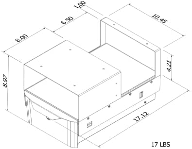 My Drawer ™ Power Drawer-Gaveta de aço premium com portas USB e de energia, construídas para adicionar armazenamento