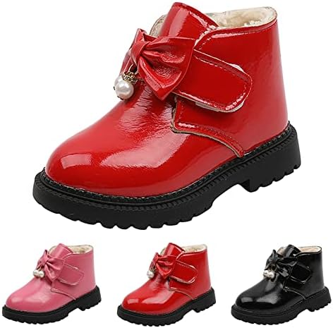 Autumn Winter Girls Botas Snow Bottom grossa não deslize e confortável