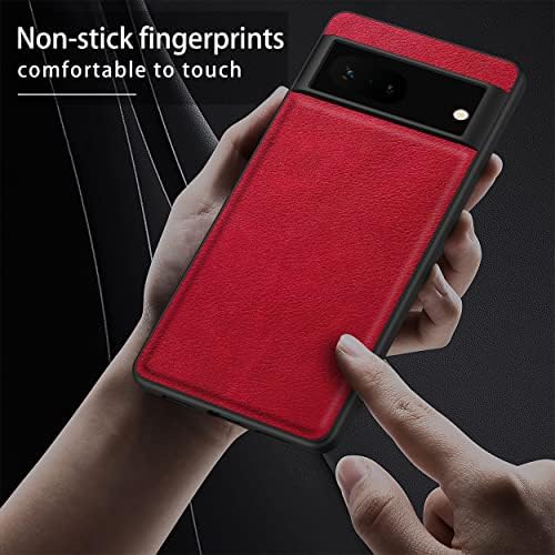 Talvolc m compatível com o gabinete do Google Pixel 7 5G, Capa do telefone de proteção comercial de luxo premium 2022 （RED）