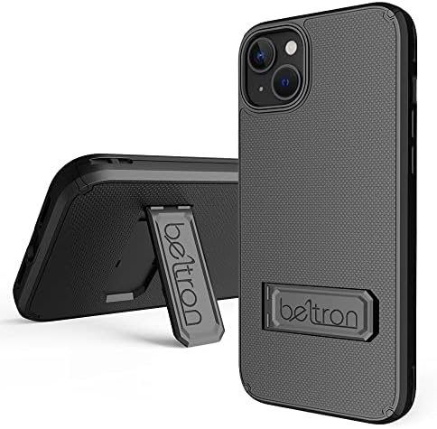 Beltron Case Holster Combo para iPhone 14 Plus, caixa de aderência de corpo inteiro de proteção e clipe de correia