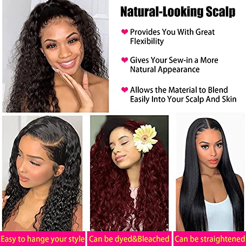 Hairitory 4x4 Deep Wave Lace Front Wigs Human Human Water Wave Brazia