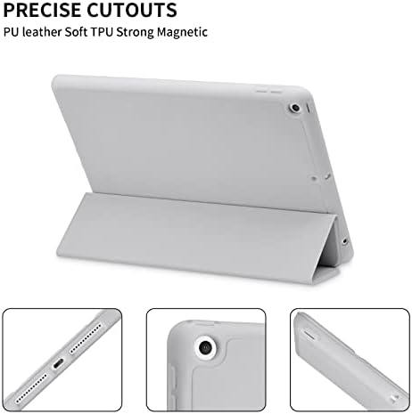 Ghinl ipad 9th/8th/7th Generation Case iPad 10,2 polegadas com suporte para lápis [Sleep/Wake] Slim Soft TPU Back Back