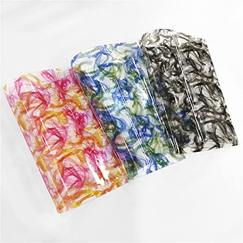 6 PCS folhas transparentes de PVC estilo de pintura clara folhas de vinil de fita colorida para artesanato artesanal de DIY