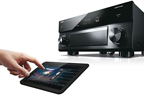 Yamaha Aventage Audio & Video Component Receiver, Black, trabalha com Alexa