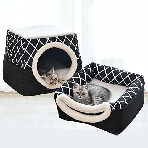 Kennel de gato Krivs para cães e gatos - canil de gato / / cavernas para camas, camas para ani, cinza xl gato