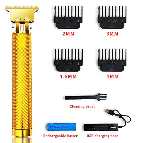 Masculino Clipper sem fio Cleppers, Razor Electric Professional Barba Trimmer Máquina de barbear de cabelo de cabelo de cabelo de