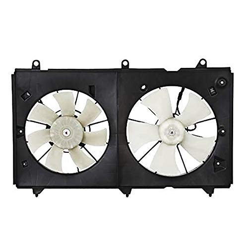 Ventilador de resfriamento rareelétrico compatível com Honda Accord 2005-2006 por números de peça 19015-RAA-A01 19015RAAA01 19020-PND-003