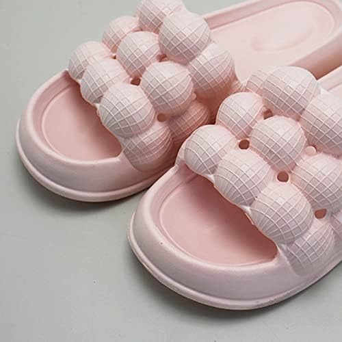 RBCULF Flipers de bolha fofos para mulheres e homens, plataforma de conforto suave do casal Slippers de dedão dos pés