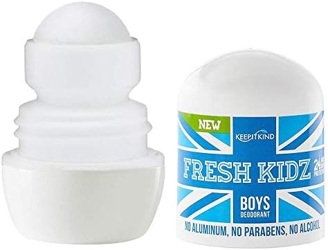 Mantenha -o gentil fresco rolo natural de desodorante 1,86 oz + cabelo natural e lavagem do corpo para crianças