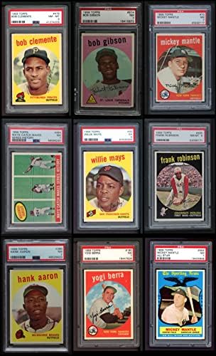 1959 Topps Baseball All-PSA próximo ao conjunto/lote nm