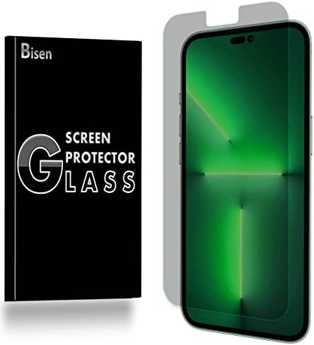 [Bisen] Ajuste para o iPhone 14 Pro Max Privacy Screen Protector de vidro temperado, tela anti-espuma, anti-arranhão,