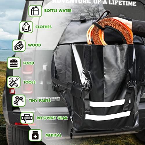 Bolsa de lixo sobre pneus sobressalente de Zostera, sacos de lixo de pneus de reposição offroad, sacola de lixo de traseira