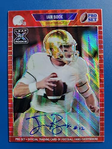 Ian Book 2021 Leaf Pro Conjunto Red Wave Rookie RC Auto D 14/75 N.D. Fighting Irish! - Revistas de faculdade autografadas