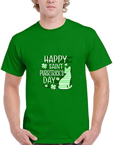 Oioloyjm St Patricks Camisa do dia de verão 2023 camisas para homens Crewneck plus size tops tops moda moda casual blusas