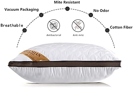 Travesseiros de cama tsutomi para dormir 2 pacote de tamanho padrão de luxo qualidade de luxo alternativa