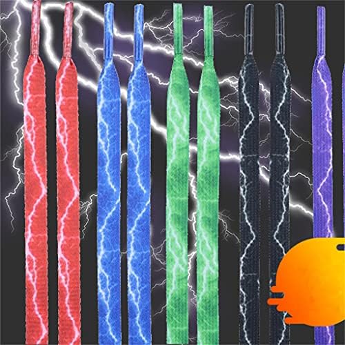 Tbiiexfl Creative Lightning Pattern Shoelaces