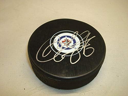 Alexander Burmistrov assinou o Winnipeg Jets Hockey Puck autografado 1b - Pucks autografados da NHL
