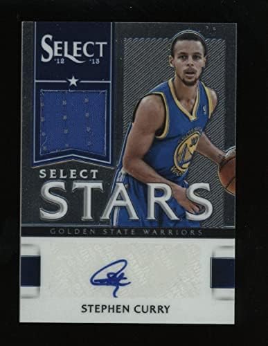 2012-13 Panini Select Stars Stephen Curry assinou a Jersey AUTO GU 117/125 - Jerseys de jogo autografado da NBA usado