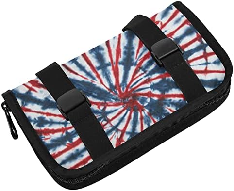 Titular do tecido de carro Blue-Red-Red-Di-Dye Pattern Tissue Dispenser Holder Backseat Tissue Case