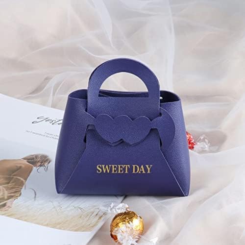 Bolsa de presente de couro ZJhyxyh Favores de casamento e caixas de chocolate para festas de Natal de aniversário Caixa